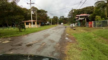 Across from small park is the only store with beer and rum in Caldera Across from small park is the only store with beer and rum in Caldera